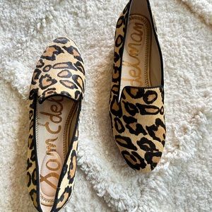 NWT Sam Edelman leopard print loafers